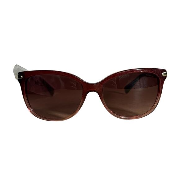 Coach HC8132 Cat Eye Women\'s Sunglasses Shimmer Burgundy Pink Gradient 57X17mm main image 10